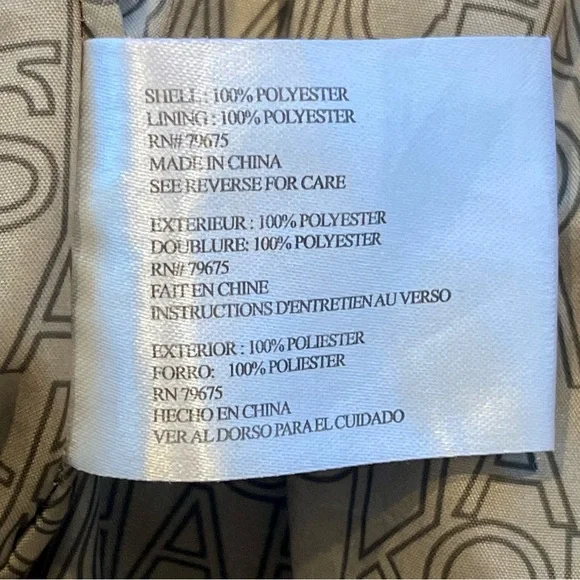 Michael Kors water-resistent Anorak Olive Green Women's Belted Jacket size M - Picture 10 of 10